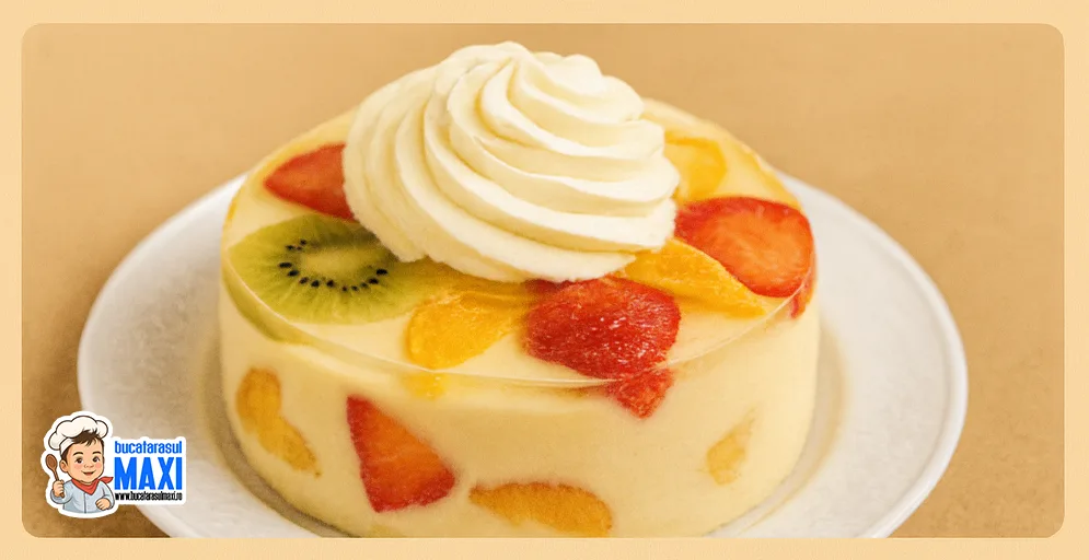 Tort Diplomat cu fructe si frisca