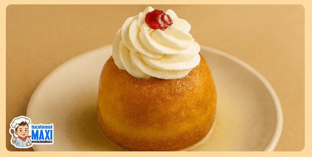 Savarine cu sirop si frisca