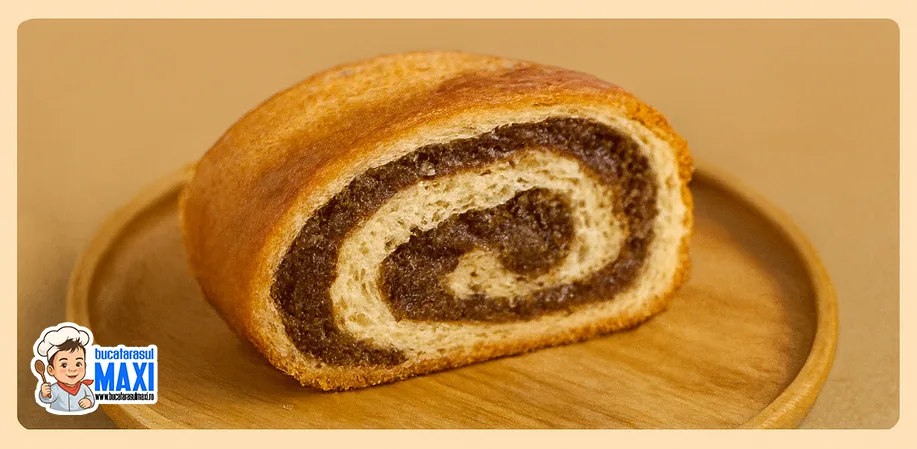 Cozonac cu nuci si cacao